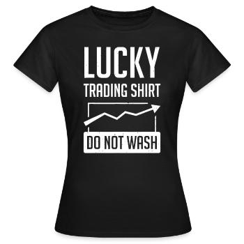 Börsen-Outfit für den Handel mit Aktienhändlern - Frauen T-Shirt - Schwarz - Vorne - AI Model Female 172 dark (172cm)
