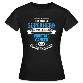 Prostate Cancer Awareness Ribbon - Women's T-Shirt - black - Front - AI Model Female 172 dark (172cm)