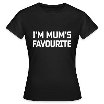 Je suis la sœur drôle préférée de maman - T-shirt Femme - noir - Devant - AI Model Female 172 dark (172cm)