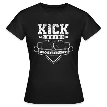 Kickboxen Krieger Kickbox Kickboxer Kickboxen - Frauen T-Shirt - Schwarz - Vorne - AI Model Female 172 dark (172cm)