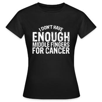 Funny Chemo Chemotherapy Battle Cancer - Women's T-Shirt - black - Front - AI Model Female 172 dark (172cm)