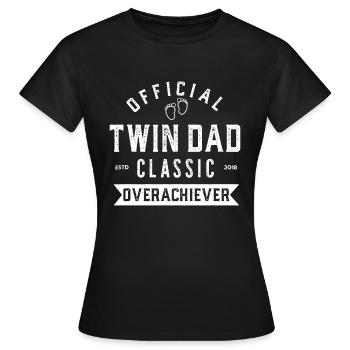 Hommes Nouveau père jumeau, drôle de premiers jumeaux Fête des pères - T-shirt Femme - noir - Devant - AI Model Female 172 dark (172cm)