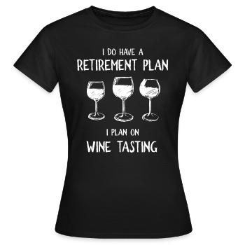 J’ai un plan de retraite - T-shirt Femme - noir - Devant - AI Model Female 172 dark (172cm)