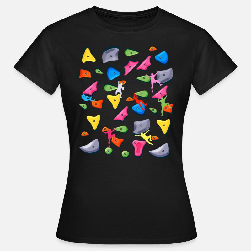Bouldern Klettern Boulderer Boulder - Frauen T-Shirt - Schwarz