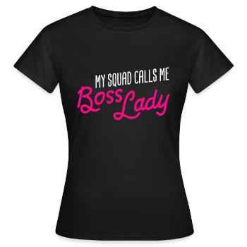Manager Gift My Squad m’appelle Manager Lady - T-shirt Femme - noir - Devant - AI Model Female 172 dark (172cm)