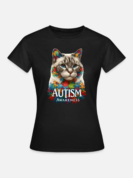Autism Awareness puzzles piece - Frauen T-Shirt - Schwarz