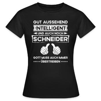 Tailor Handsome Intelligent - Women's T-Shirt - black - Front - AI Model Female 172 dark (172cm)