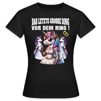 Enterrement de vie de garçon Mariée Enterrement de vie de jeune fille Grondement de femmes - T-shirt Femme - noir - Devant - AI Model Female 172 dark (172cm)