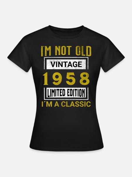 Birthday 67 years old I`m not old I´m classic - Dame-T-shirt - sort