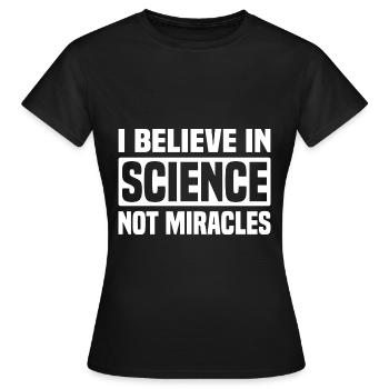 Atheismus - Frauen T-Shirt - Schwarz - Vorne - AI Model Female 172 dark (172cm)