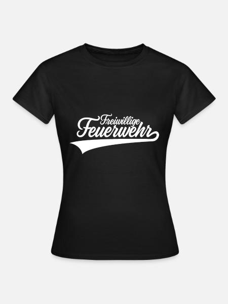 FREIWILLIGE FEUERWEHR - Frauen T-Shirt - Schwarz