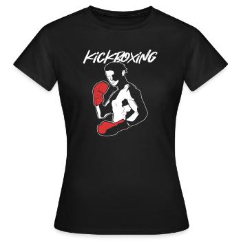 Kick boxing Kickboxer - Women's T-Shirt - black - Front - AI Model Female 172 dark (172cm)