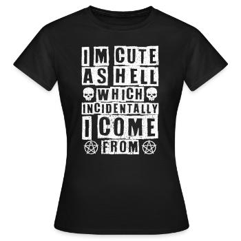Gothic gifts - Women's T-Shirt - black - Front - AI Model Female 172 dark (172cm)