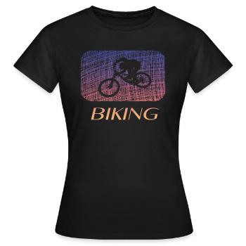 biking - Frauen T-Shirt - Schwarz - Vorne - AI Model Female 172 dark (172cm)