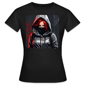 Fille gothique cool - T-shirt Femme - noir - Devant - AI Model Female 172 dark (172cm)