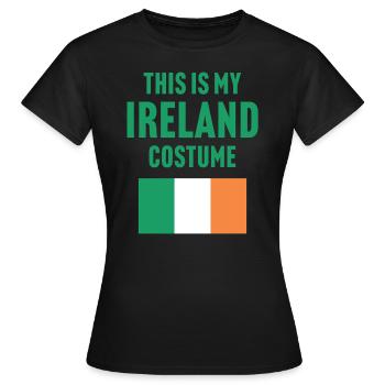 C’est mon costume d’Irlande - T-shirt Femme - noir - Devant - AI Model Female 172 dark (172cm)