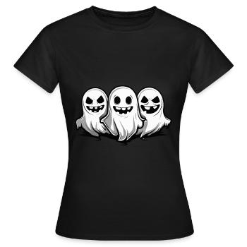 Fantômes Halloween Fantôme - T-shirt Femme - noir - Devant - AI Model Female 172 dark (172cm)