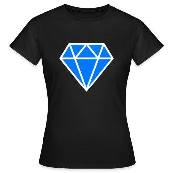 Diamond - Women's T-Shirt - black - Front - AI Model Female 172 dark (172cm)