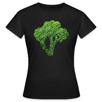 Brokkoli - Frauen T-Shirt - Schwarz - Vorne - AI Model Female 172 dark (172cm)