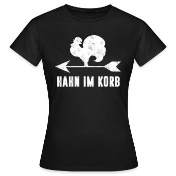 Hahn im Korb - Frauen T-Shirt - Schwarz - Vorne - AI Model Female 172 dark (172cm)