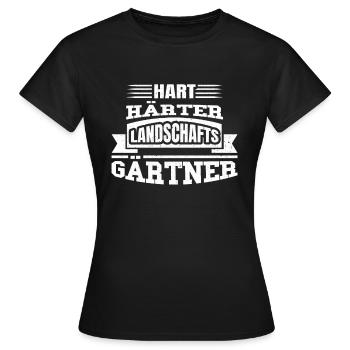 Hart Härter Landschaftsgärtner - Frauen T-Shirt - Schwarz - Vorne - AI Model Female 172 dark (172cm)