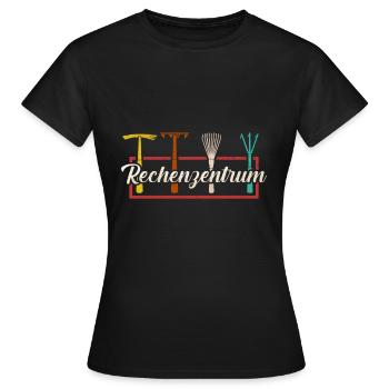 Rechenzentrum - Frauen T-Shirt - Schwarz - Vorne - AI Model Female 172 dark (172cm)