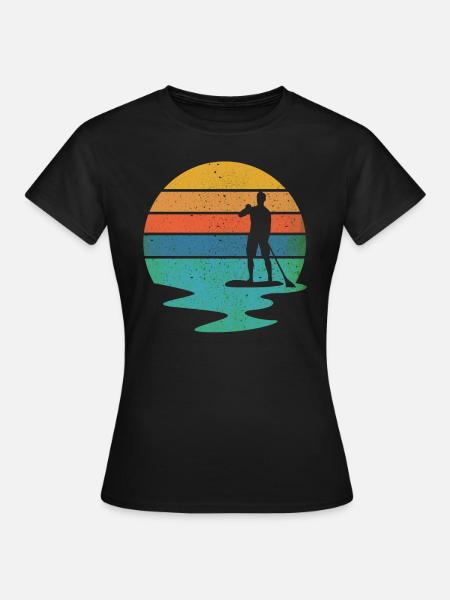 Stand up paddling - Frauen T-Shirt - Schwarz