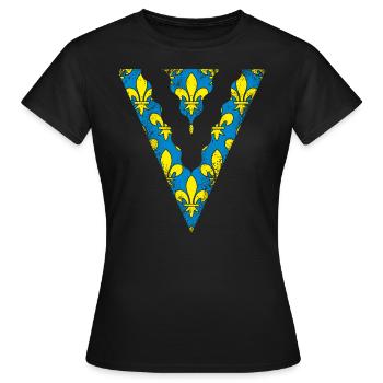 Val de Marne - Frauen T-Shirt - Schwarz - Vorne - AI Model Female 172 dark (172cm)