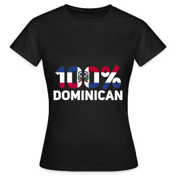 République dominicaine - T-shirt Femme - noir - Devant - AI Model Female 172 dark (172cm)