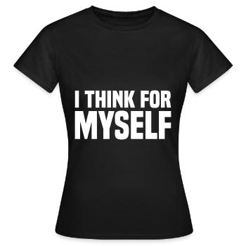 Atheismus Skeptiker Atheisten Atheist Wissenschaft - Frauen T-Shirt - Schwarz - Vorne - AI Model Female 172 dark (172cm)