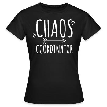 Teacher Teacher Kita Mother - Chaos Coordinator - Women's T-Shirt - black - Front - AI Model Female 172 dark (172cm)