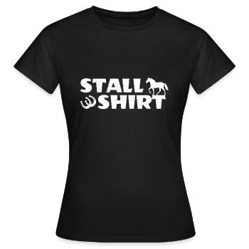 Horse Owner Horse Stable Riding Stable Stable Shirt - Women's T-Shirt - black - Front - AI Model Female 172 dark (172cm)