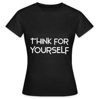 Atheismus Sprüche - Frauen T-Shirt - Schwarz - Vorne - AI Model Female 172 dark (172cm)