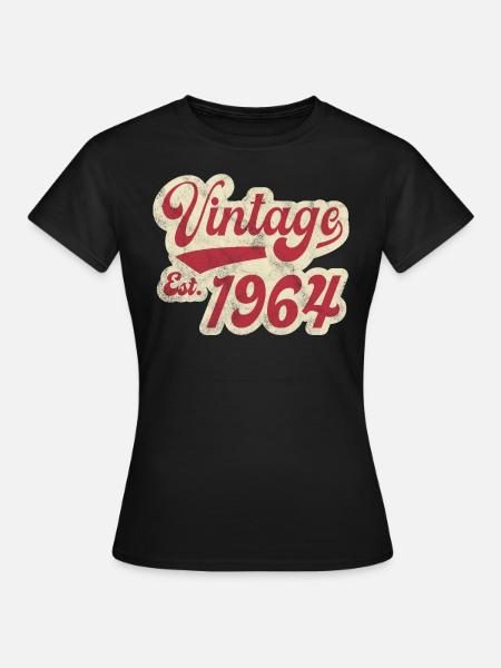 Jahrgang Est 1964 - Frauen T-Shirt - Schwarz