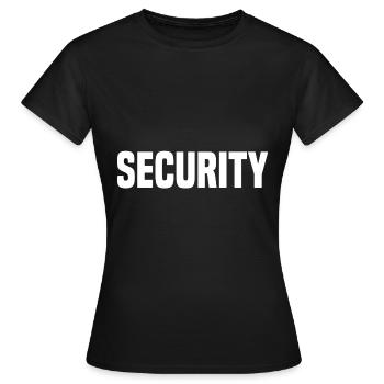 Sicherheit - Frauen T-Shirt - Schwarz - Vorne - AI Model Female 172 dark (172cm)