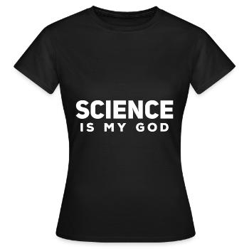 Science Athéisme - T-shirt Femme - noir - Devant - AI Model Female 172 dark (172cm)