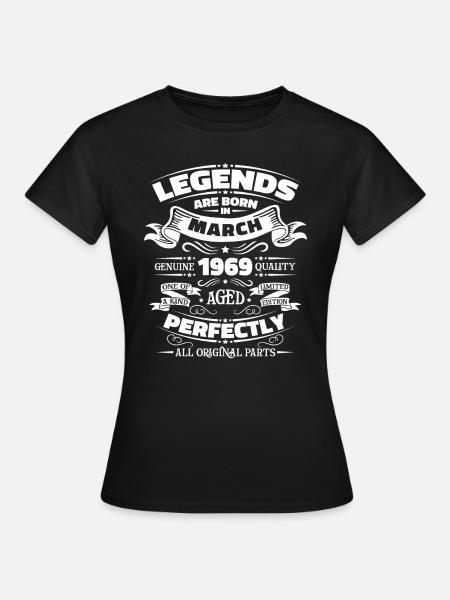 55. Geburtstag Mann Original März Jahrgang 1969 - Frauen T-Shirt - Schwarz