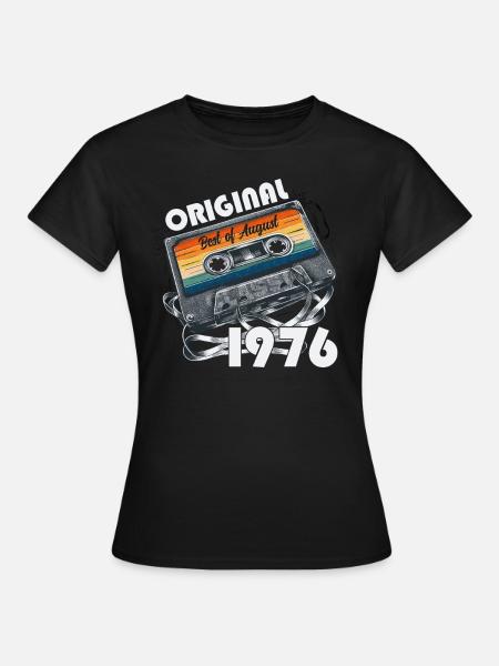 48. Geburtstag Original August 1976 Jahrgang 1976 - Frauen T-Shirt - Schwarz