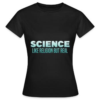 Athéisme - T-shirt Femme - noir - Devant - AI Model Female 172 dark (172cm)