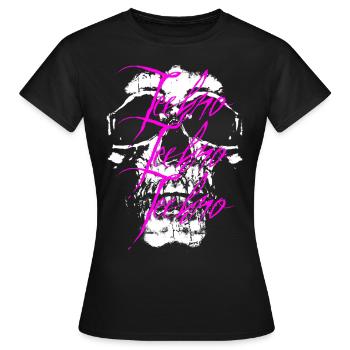 Techno Techno Techno Skull - Frauen T-Shirt - Schwarz - Vorne - AI Model Female 172 dark (172cm)