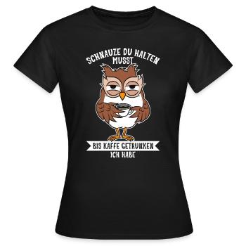 Morgenmuffel - Frauen T-Shirt - Schwarz - Vorne - AI Model Female 172 dark (172cm)