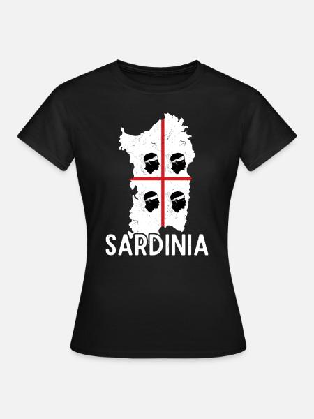 Pavillon Sardaigne Sardinia vacances - T-shirt Femme - noir