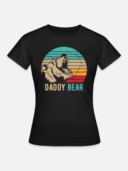 Papa Ours - T-shirt Femme - noir