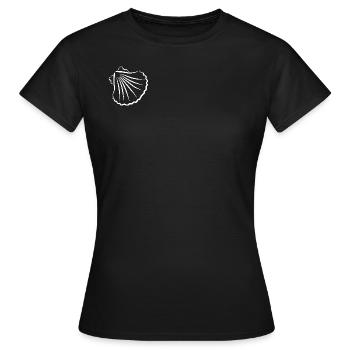 Jakobsmuschel - Frauen T-Shirt - Schwarz - Vorne - AI Model Female 172 dark (172cm)