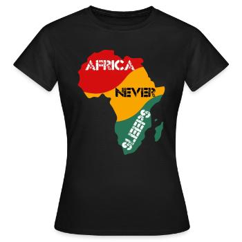 Afrika Zimbabwe Urlaub Geschenk T-shirt - Frauen T-Shirt - Schwarz - Vorne - AI Model Female 172 dark (172cm)