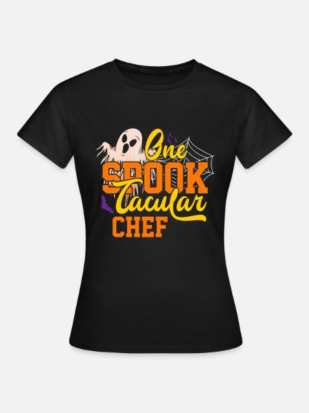 Halloween One Spooktacular Chef - Frauen T-Shirt - Schwarz
