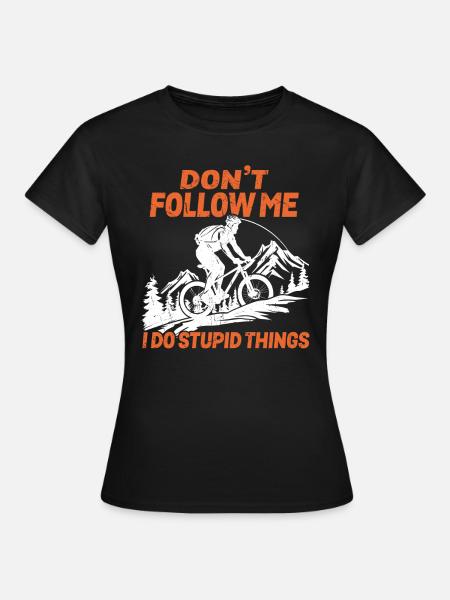 Mountain Bike Enthusiast Novelty Apparel - Women's T-Shirt - black