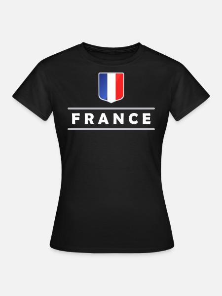 Frankreich - Frauen T-Shirt - Schwarz