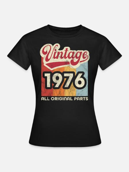 Jahrgang 1976 - Frauen T-Shirt - Schwarz