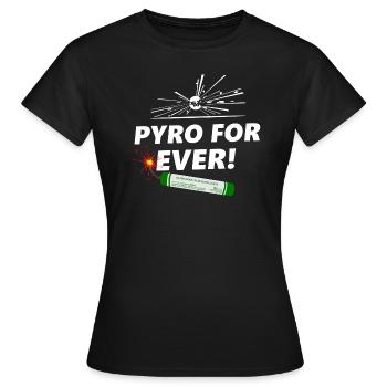 pyro pour toujours - T-shirt Femme - noir - Devant - AI Model Female 172 dark (172cm)
